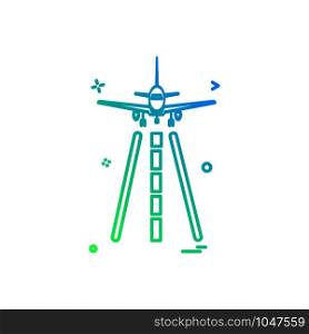 Aeroplane icon design vector