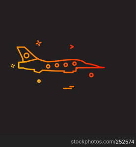 Aeroplane icon design vector