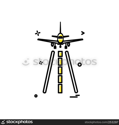 Aeroplane icon design vector