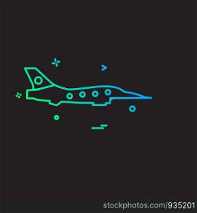 Aeroplane icon design vector