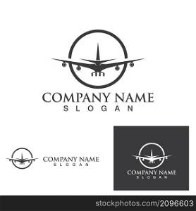 Aeroplane logo icon vector illustration template design