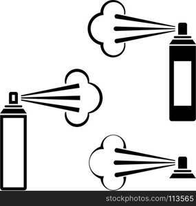 Aerosol Fluid Spray Cloud Icon Vector Art Illustration