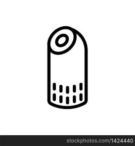 aerosol home air purifier icon vector. aerosol home air purifier sign. isolated contour symbol illustration. aerosol home air purifier icon vector outline illustration