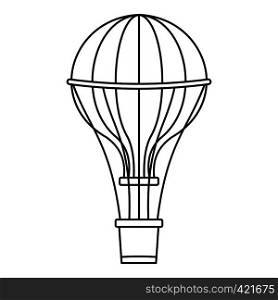 Aerostat balloon icon. Outline illustration of aerostat balloon vector icon for web. Aerostat balloon icon, outline style