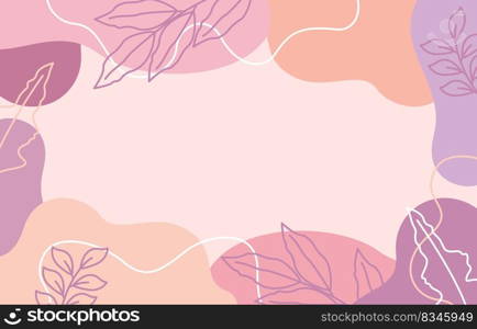 Aesthetic Colorful Pastel Floral Fluid Abstract Background