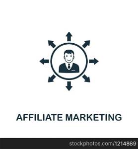 Affiliate Marketing icon vector illustration. Creative sign from passive income icons collection. Filled flat Affiliate Marketing icon for computer and mobile. Symbol, logo vector graphics.. Affiliate Marketing vector icon symbol. Creative sign from passive income icons collection. Filled flat Affiliate Marketing icon for computer and mobile