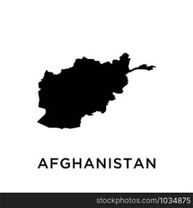 Afghanistan map icon design trendy