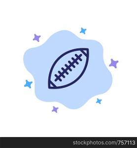 Afl, Australia, Football, Rugby, Rugby Ball, Sport, Sydney Blue Icon on Abstract Cloud Background
