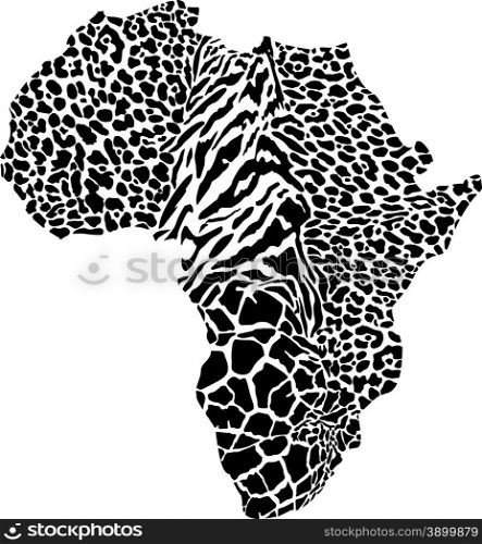 Africa in a animal camouflage