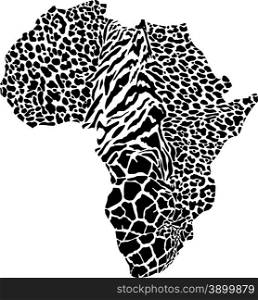 Africa in a animal camouflage