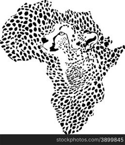 Africa in a cheetah camouflage