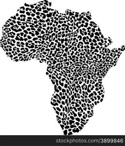 Africa in a leopard camouflage