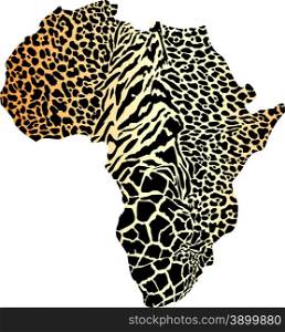 Africa in animal camouflage