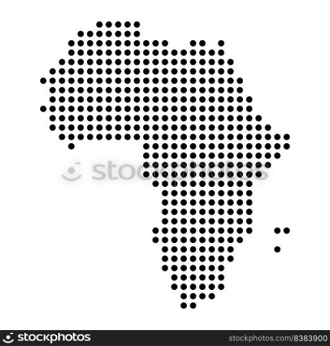Africa map li≠icon with polka dot pattern vector illustration design