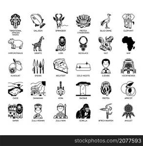 Africa symbol , Thin Line and Pixel Perfect Icons