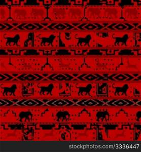 african background decorative with animals
