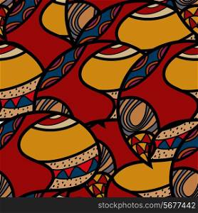 African ethnic Seamless colorful pattern. Vector illustration.
