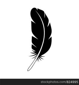 African feather icon. Simple illustration of african feather vector icon for web design isolated on white background. African feather icon, simple style