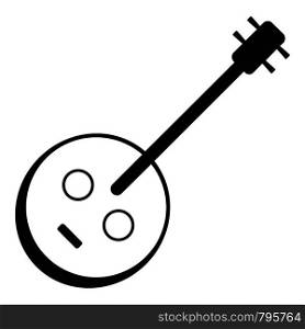 African guitar icon. Simple illustration of african guitar vector icon for web. African guitar icon, simple style