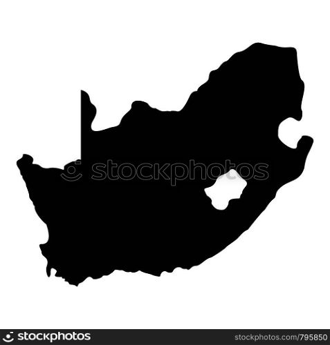 African map icon. Simple illustration of african map vector icon for web. African map icon, simple style