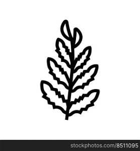 african water fern line icon vector. african water fern sign. isolated contour symbol black illustration. african water fern line icon vector illustration