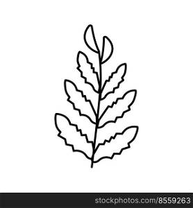 african water fern line icon vector. african water fern sign. isolated contour symbol black illustration. african water fern line icon vector illustration