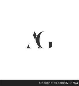 Ag initial logo design letter Royalty Free Vector Image