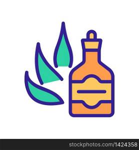 agave tincture icon vector. agave tincture sign. color symbol illustration. agave tincture icon vector outline illustration