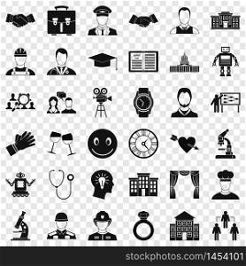 Agreement icons set. Simple style of 36 agreement vector icons for web for any design. Agreement icons set, simple style