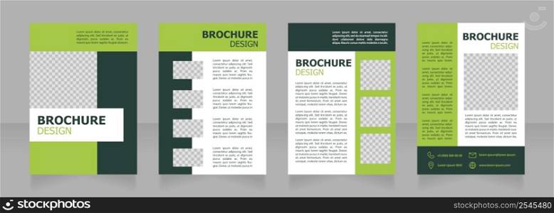 Agribusiness development strategy blank brochure design. Template set with copy space for text. Premade corporate reports collection. Editable 4 paper pages. Tahoma, Myriad Pro fonts used. Agribusiness development strategy blank brochure design
