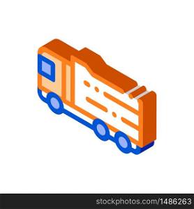 Agricultural Big Cargo Truck vector isometric sign. color isolated symbol illustration. Agricultural Big Cargo Truck Vector Thin Line Icon