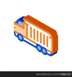 Agricultural Cargo Truck vector isometric sign. color isolated symbol illustration. Agricultural Cargo Truck Vector Thin Line Icon