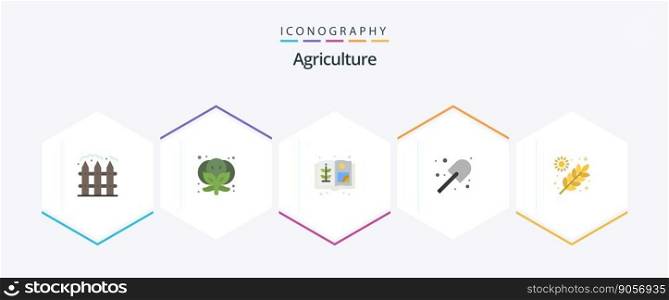 Agriculture 25 Flat icon pack including grains. farming. book. agriculture. garden