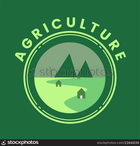 Agriculture and farming with a tractor with cultivator and plow, logo design.. Agriculture and farming with a tractor with cultivator, logo design.