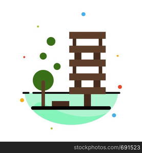 Agriculture, Architecture, Building, City, Environment Abstract Flat Color Icon Template