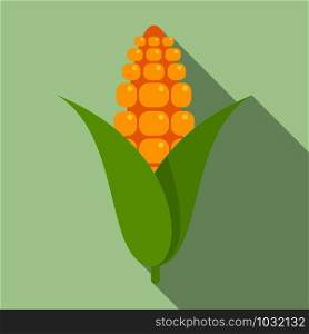 Agriculture corn icon. Flat illustration of agriculture corn vector icon for web design. Agriculture corn icon, flat style