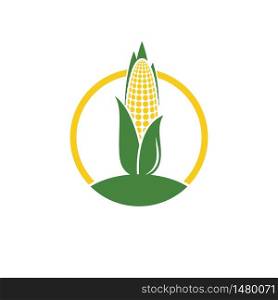 Agriculture corn vector icon design template
