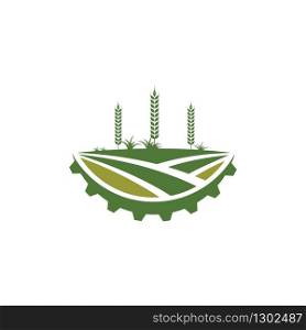 agriculture farm icon logo vector design