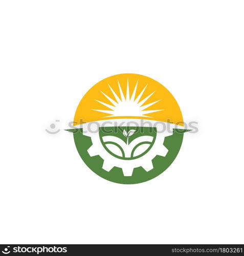 agriculture farm icon logo vector design