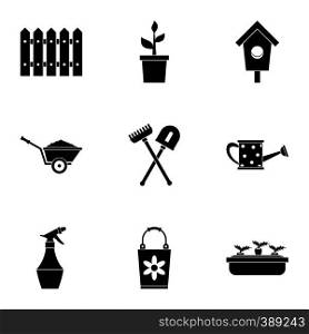 Agriculture icons set. Simple illustration of 9 agriculture vector icons for web. Agriculture icons set, simple style