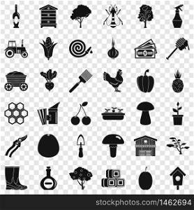 Agriculture icons set. Simple style of 36 agriculture vector icons for web for any design. Agriculture icons set, simple style