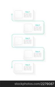 Agriculture industry infographic chart design template. Abstract infochart with copy space. Instructional graphics with 5 step sequence. Visual data presentation. Roboto Medium, Light fonts used. Agriculture industry infographic chart design template