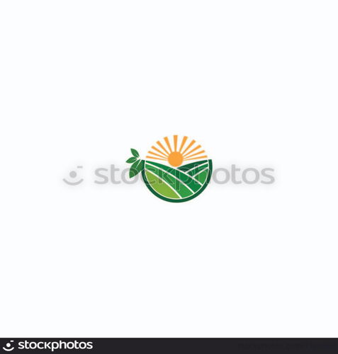 Agriculture Logo. leaf logo design, eco-friendly concept