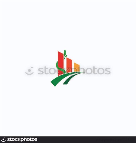 Agriculture Logo.Tree leaf vector logo design, eco-friendly concept