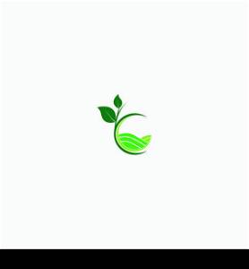 Agriculture Logo.Tree leaf vector logo design, eco-friendly concept