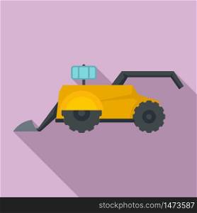 Agriculture robot icon. Flat illustration of agriculture robot vector icon for web design. Agriculture robot icon, flat style