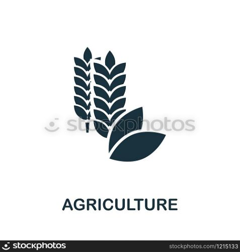 Agriculture vector icon illustration. Creative sign from science icons collection. Filled flat Agriculture icon for computer and mobile. Symbol, logo vector graphics.. Agriculture vector icon symbol. Creative sign from science icons collection. Filled flat Agriculture icon for computer and mobile
