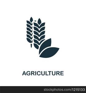 Agriculture vector icon illustration. Creative sign from science icons collection. Filled flat Agriculture icon for computer and mobile. Symbol, logo vector graphics.. Agriculture vector icon symbol. Creative sign from science icons collection. Filled flat Agriculture icon for computer and mobile