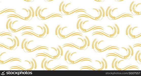 Agriculture wheat Background vector icon Illustration design