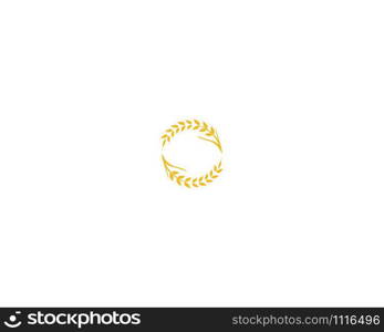 Agriculture wheat Logo Template vector icon design